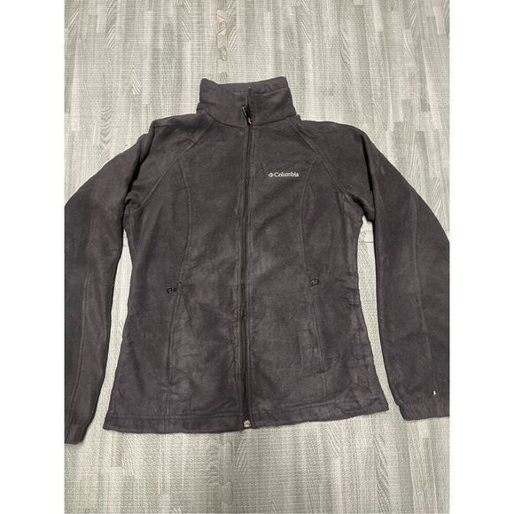 Columbia  Full Zip Black Fleece Jacket Size M Women’s - Picture 1 of 7